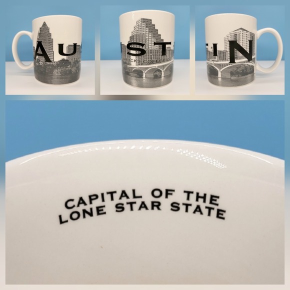 Starbucks Other - 2004 Starbucks Barista Skyline Series AUSTIN‎ Texas Ceramic 16 oz Coffee Mug